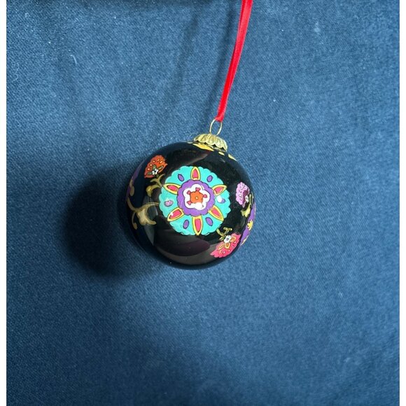 Ornament Vera Bradley Christmas Symphony in Hue 2009 Floral No Box retired - Picture 1 of 3